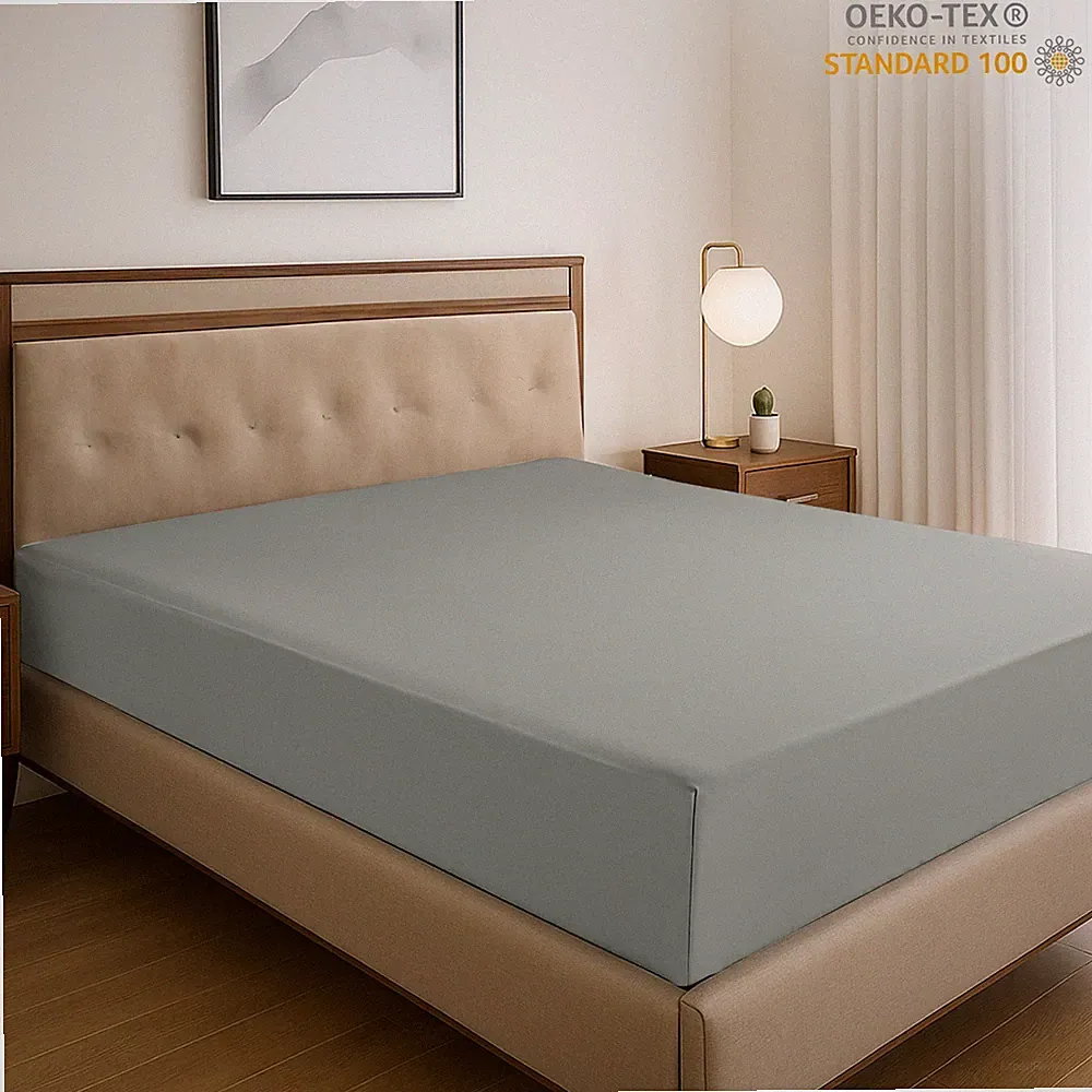 16'' Deep Pocket Fitted Sheets Breathable Bed Sheets Brushed Fabric Fitted Sheet