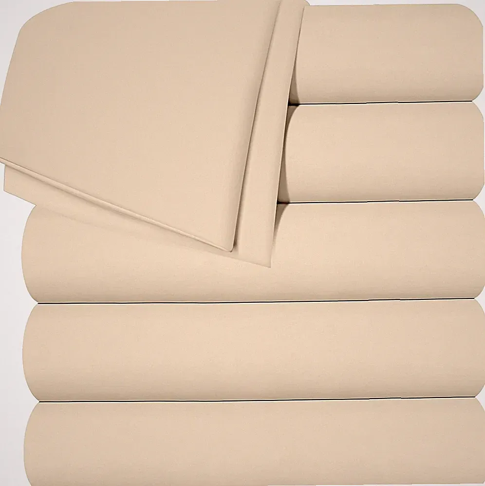 Bed Sheet Pack of 6 Flat Sheets Brushed Microfiber Hotel Quality Utopia Bedding