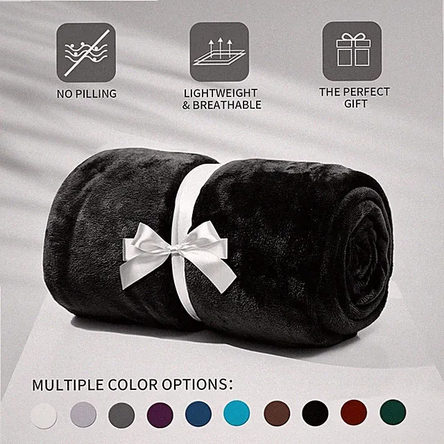 Extra Large Fleece Blanket Throw Soft Versatile Blanket for Sofa Bed Couch Queen