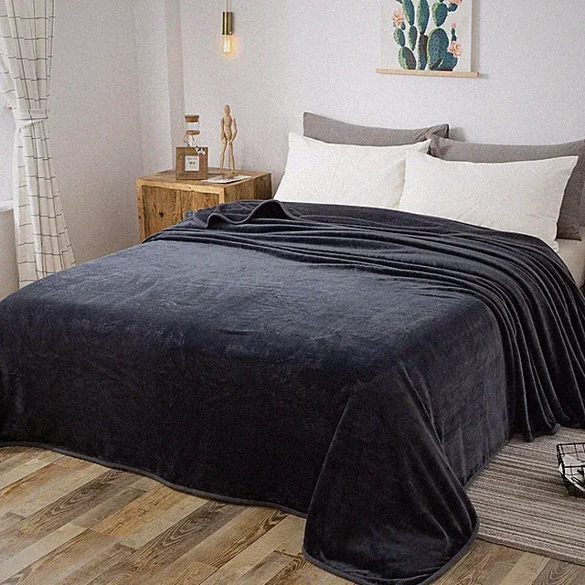 Fleece Blanket Queen Size for All Season 350GSM - Premium Lightweight