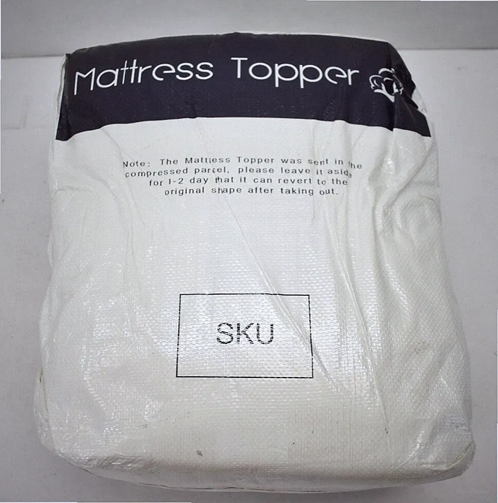 King Size Mattress Topper Brushed Microfiber White Bedding Memory Foam