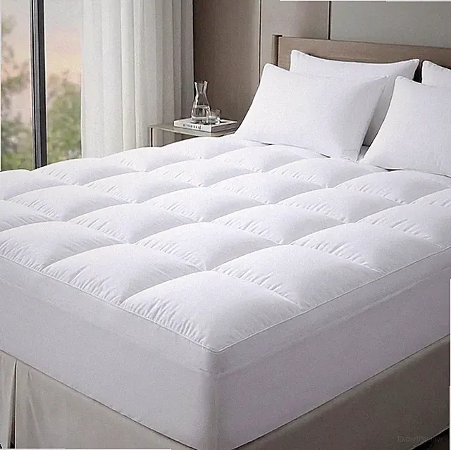 King Size Mattress Topper Extra Thick Cooling Pillow Top, Plush Quilted Mattr...