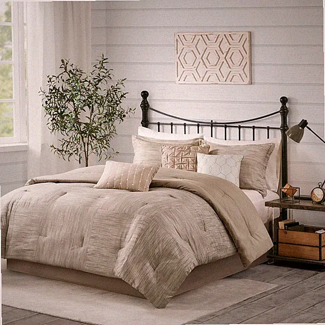 Madison Park Walter 7 Piece Printed Seersucker Comforter Set