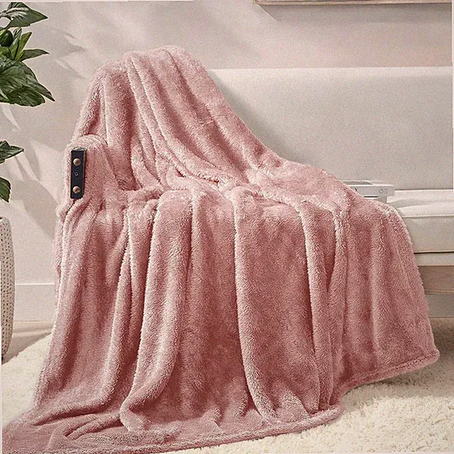 Plush Fuzzy Fleece Throw Blanket Extra Large, Super Soft, Fluffy and Warm Bla...