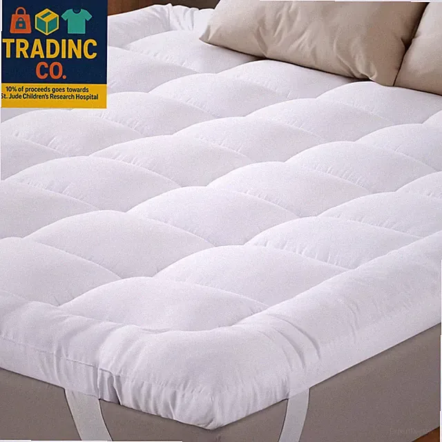 Premium Queen Mattress Topper - Cooling Cloud-Like Comfort for Back Pain Relief