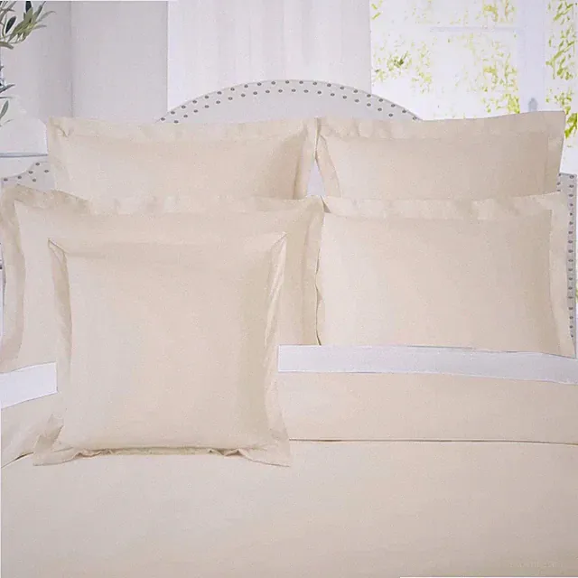 Set of 2 Hotel Style Soft Pillow Shams, Double Brushed Microfiber Pillow Covers