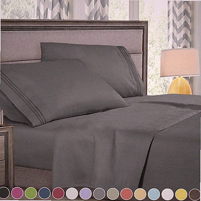 Super Deluxe 1800 Collection Hotel Quality 4 Piece Deep Pocket Bed Sheet Set