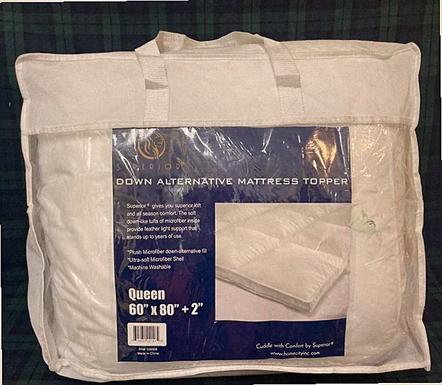 Superior Down Alternative 2" Deep Mattress Topper Queen