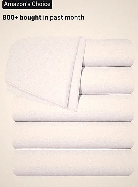 Utopia Bedding Flat Sheets - Pack of 6 - Soft Brushed Microfiber Fabric -...