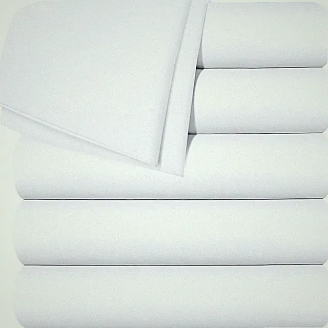 Utopia Bedding Flat Sheets - Pack of 6 - Soft Brushed Microfiber Fabric - Shr...